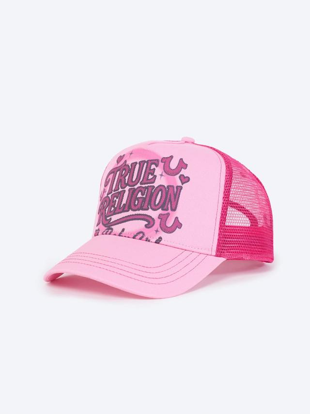 horseshoe heart trucker hat