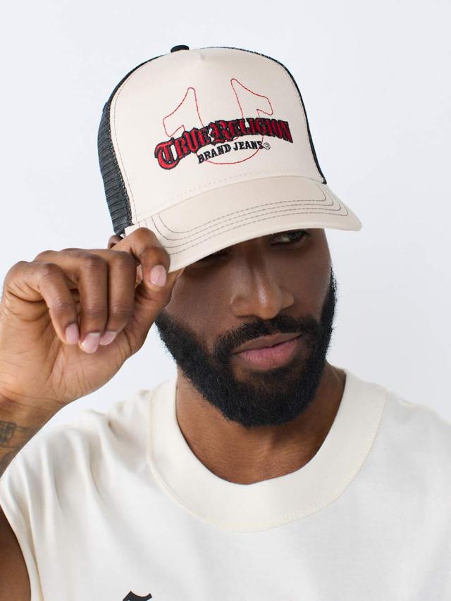 horseshoe logo trucker hat