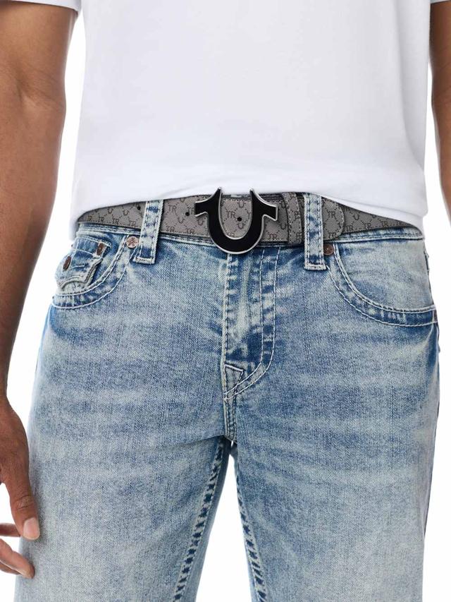 monogram logo belt