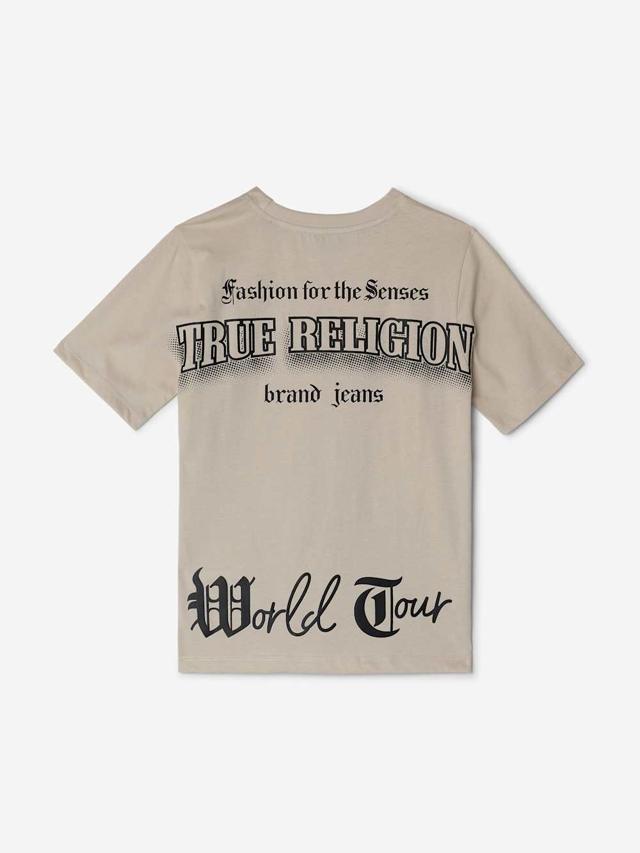 boys half tone logo tee