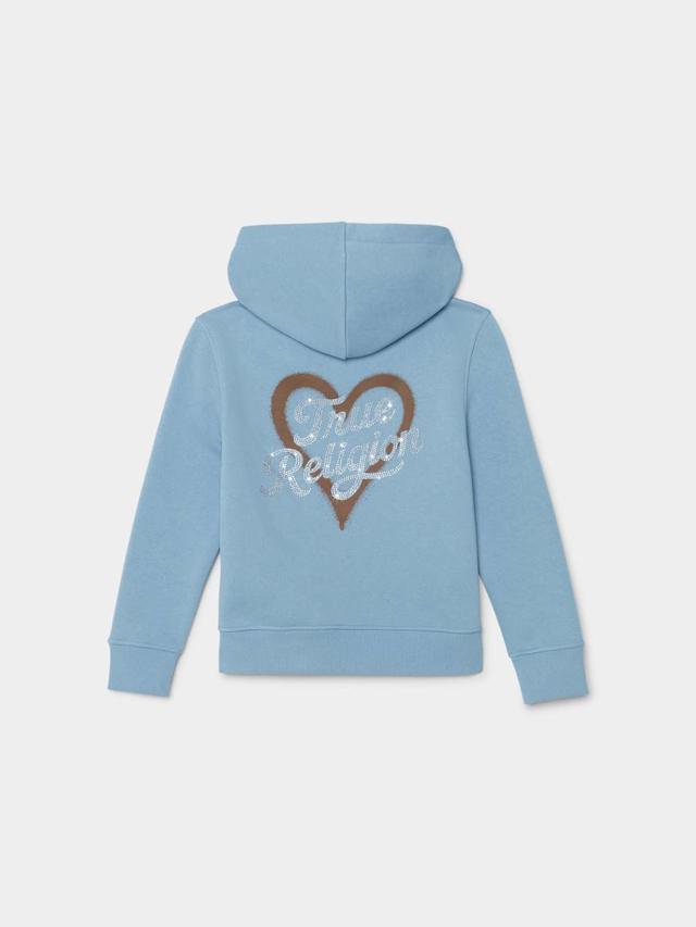girls heart zip hoodie