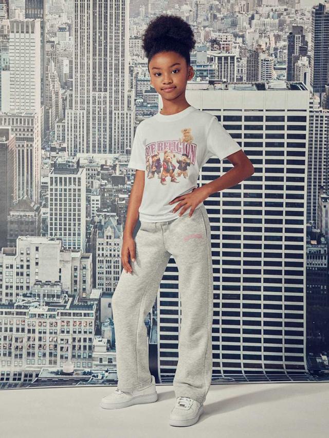girls horseshoe wing straight leg sweatpant