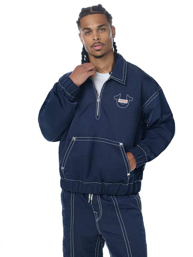 big t nylon popover jacket