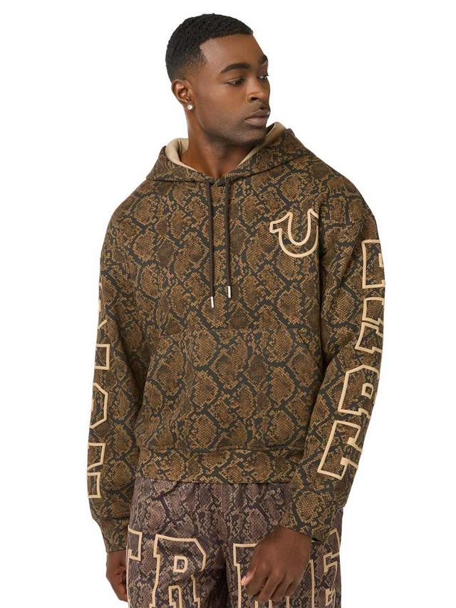 snakeskin boxy hoodie